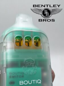 Boutiq Switch Orb V5 2G Disposable and Triple Chamber THCA Vape.