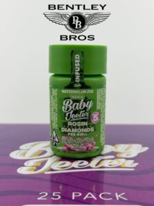 Baby Jeeter 2.5g Rosin Enhanced Diamond Pre-Rolls | 5-Pack Infused Mini Joints