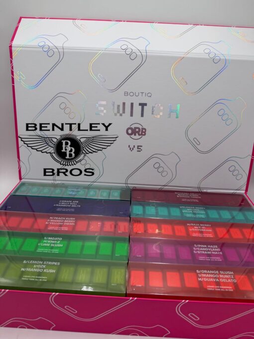Boutiq Switch Orb V5 2G Disposable and Triple Chamber THCA Vape.