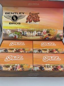 Close-up of Splitz Wax Heat Wave Edition 3.5g glass jar showing Sugar and Badder concentrate texture.