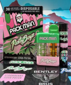 Packman x Partyboyz 3G Disposable Live Resin + Liquid Diamonds with Pre-Roll