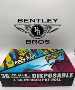 Packman x Partyboyz 3G Disposable Live Resin + Liquid Diamonds with Pre-Roll