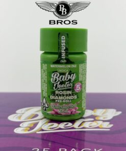Baby Jeeter 2.5g Rosin Enhanced Diamond Pre-Rolls | 5-Pack Infused Mini Joints