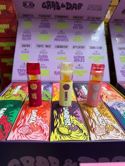 GRAB & DAB 2G Dual Flavor Disposable – 2 Grams, 2 Tastes, Maximum Vapor