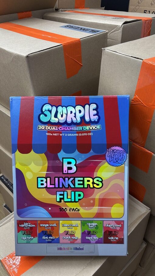 Blinkers Flip Slurpie Edition 2G Dual Chamber Disposable with Hash Hole Blinkers Flip Slurpie Edition 2G Dual Chamber Disposable with Hash Hole