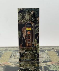 Hitz Safari Series 2G Disposable Vape Device and Hitz Safari Series Flavors Menu.