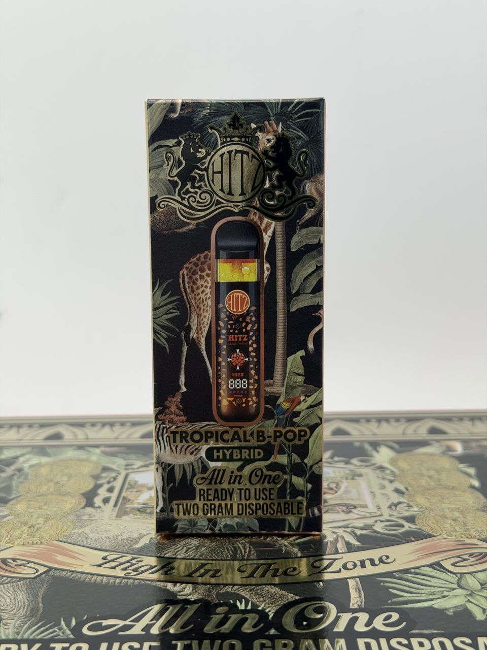 Hitz Safari Series 2G Disposable Vape Hitz Safari Series 2G Disposable Vape Device and Hitz Safari Series Flavors Menu.