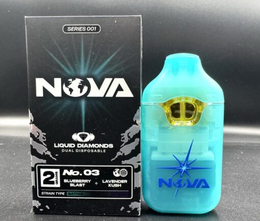 NOVA 2G dual flavor disposable with hybrid mode engaged – both mesh coils firing simultaneously for layered vapor production