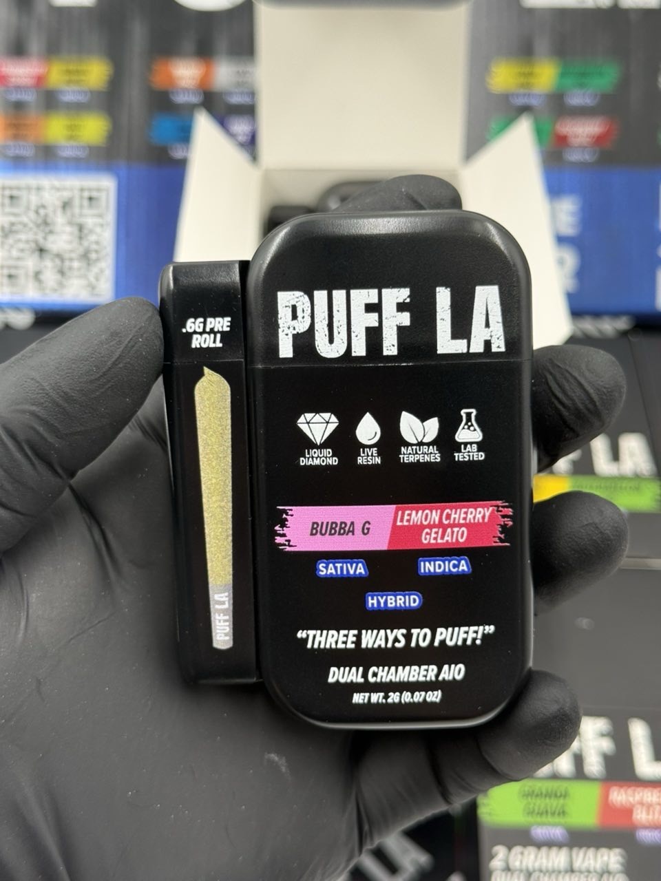 PUFF LA 2G Dual Disposable + Pre-Roll | 2G Vape Kit PUFF LA 2G Dual Disposable with Pre-Roll