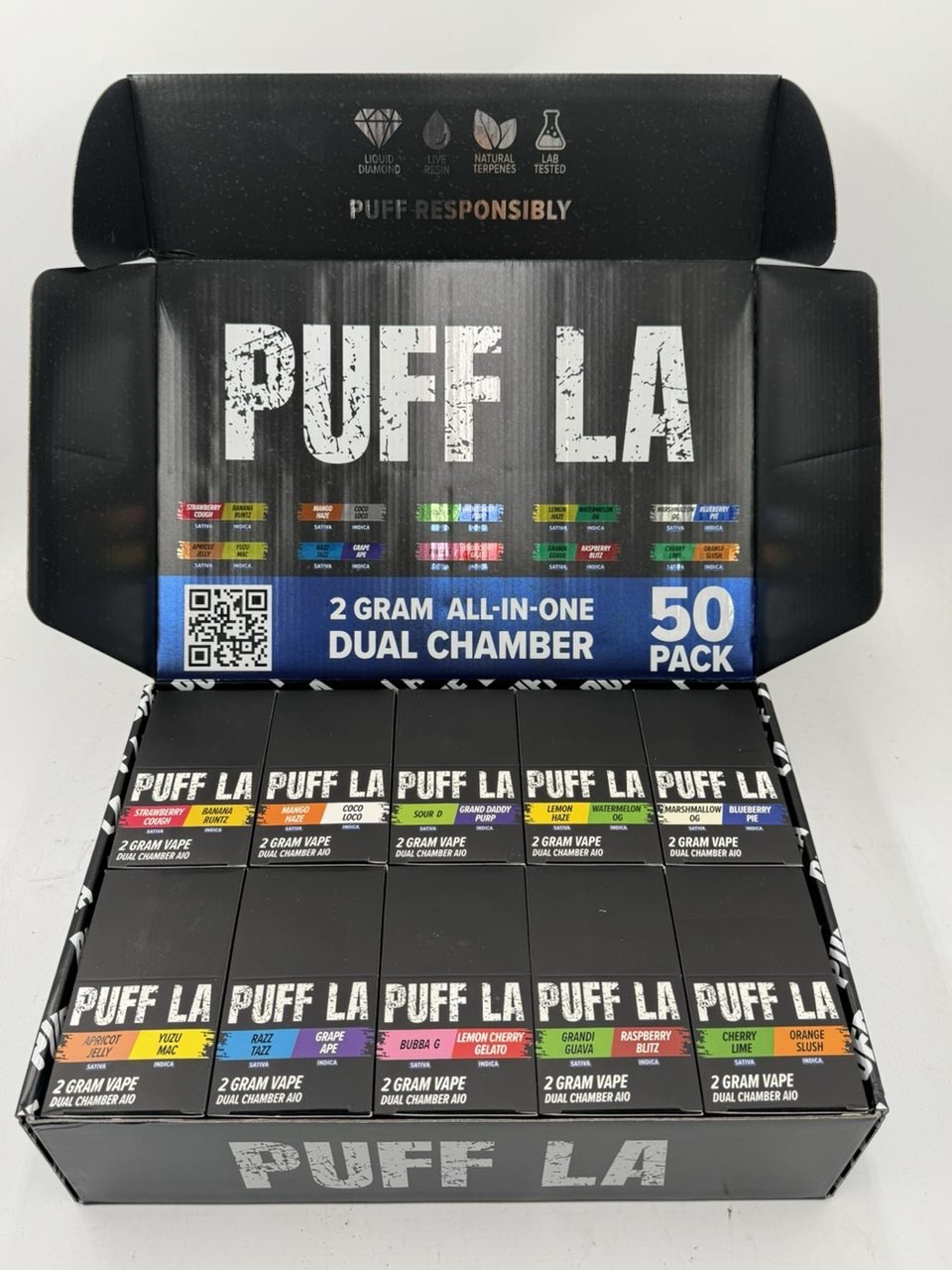 PUFF LA 2G Dual Disposable + Pre-Roll | 2G Vape Kit PUFF LA 2G Dual Disposable with Pre-Roll