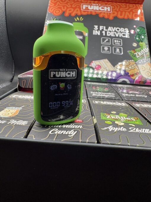 Pack a Punch 2G Disposable – 3 Flavors in 1 Device | Premium THC Vape