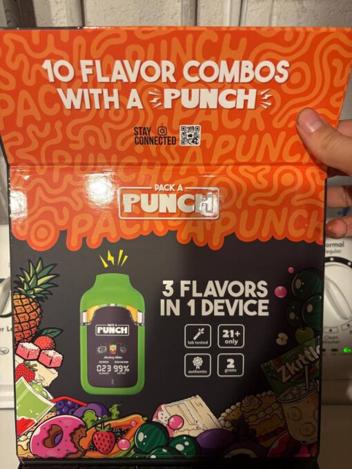 Pack a Punch 2G Disposable – 3 Flavors in 1 Device | Premium THC Vape