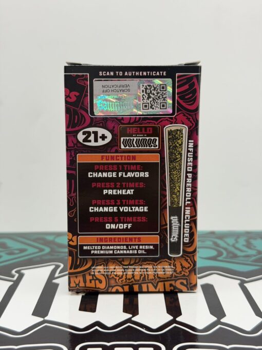 Volumes 2g disposable vape pen featuring a modern white chassis and transparent oil chamber.
