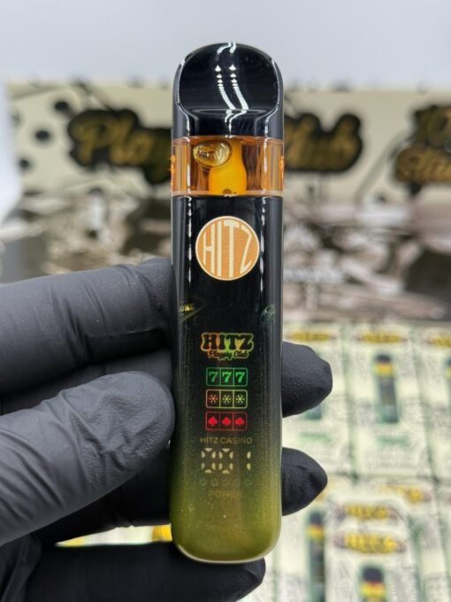 NEW HITZ 2G Disposable - Players Club Edition vape pen in sleek packaging and gold-foil design