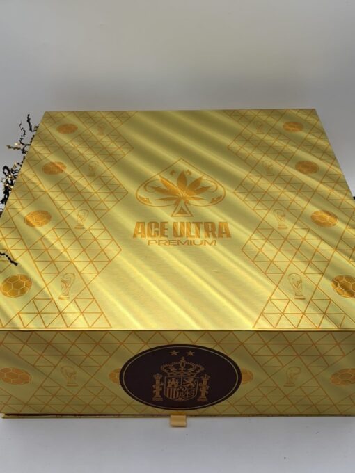 ACE Ultra Premium World Champions Edition Mini 2G Gen 6 product packaging with gold soccer-ball collector design.